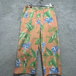 Ralph Lauren Pants Womens 4 Multicolor Floral Print Capri Garden Picnic Casual